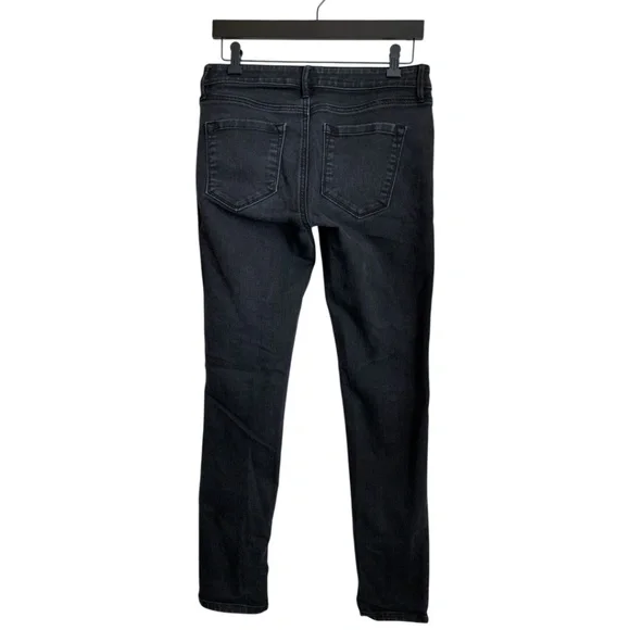 Ann Taylor Loft Black Jeans Size 27/4 Curvy Skinny Pants - Picture 4 of 8